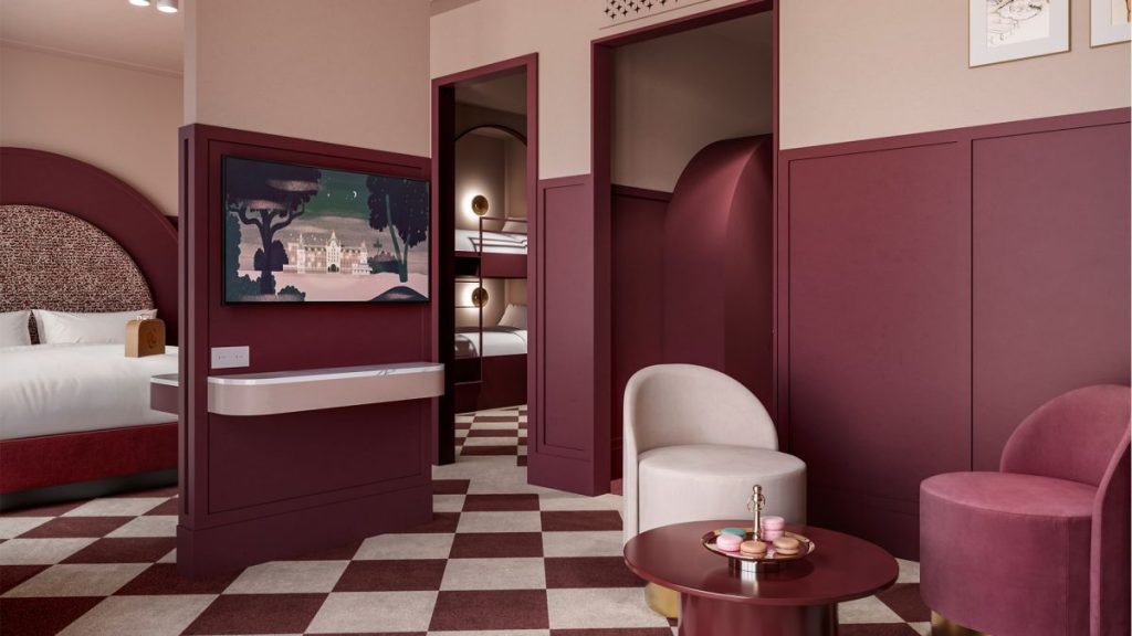 efteling grand hotel pink room