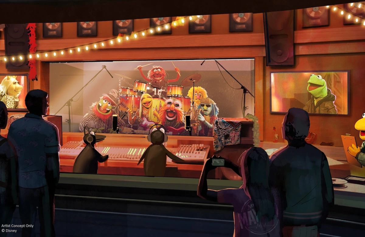 WDW Rock n Roller Coast, the muppets