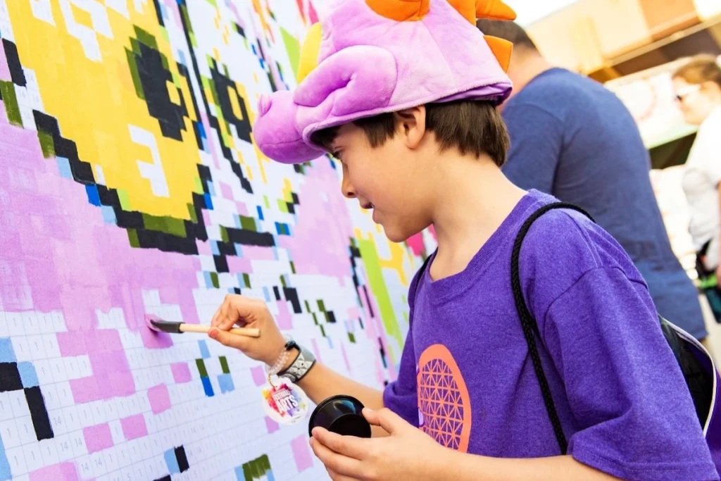 EPCOT Festival of Arts mural painting
