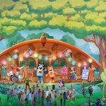 Bluey and Bingo at Disneyland